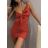 Šaty letní elegantní na ramínka dámské (S/M ONE SIZE) ITALSKÁ MÓDA IMPBB22B22749