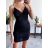 Šaty letní elegantní na ramínka dámské (S/M ONE SIZE) ITALSKÁ MÓDA IMPBB22A35291