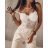 Body tielko elegantné čipkované dámske (S / M ONE SIZE) TALIANSKÁ MÓDA IMM22291 BÍLÁ
