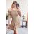 Šaty letní carmen krátký rukáv dámské (S/M ONE SIZE) ITALSKÁ MÓDA IMPBB2294731a