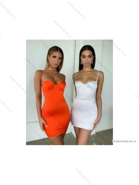 Šaty letní na ramínka dámské (S/M ONE SIZE) ITALSKÁ MÓDA IMPBB22B21898