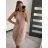 Šaty elegantní bez rukávu dámské (S/M ONE SIZE) ITALSKÁ MÓDA IMD22307