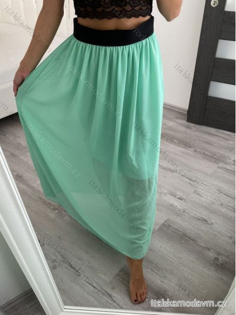 Sukně dlouhá šifonová dámská (S/M/L ONE SIZE) ITALSKÁ MÓDA IM422787