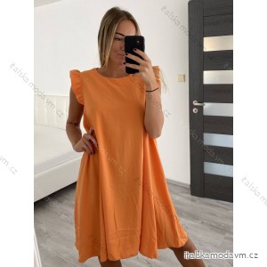Šaty krátké letní bez rukávů dámské (M/L ONE SIZE) ITALSKÁ MÓDA IMM22215/DR