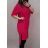 Šaty bavlněné volnočasové krátký rukáv dámské nadrozměr (XL/2XL ONE SIZE) ITALSKÁ MODA IM422103
