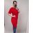 Šaty bavlněné volnočasové krátký rukáv dámské nadrozměr (XL/2XL ONE SIZE) ITALSKÁ MODA IM422103