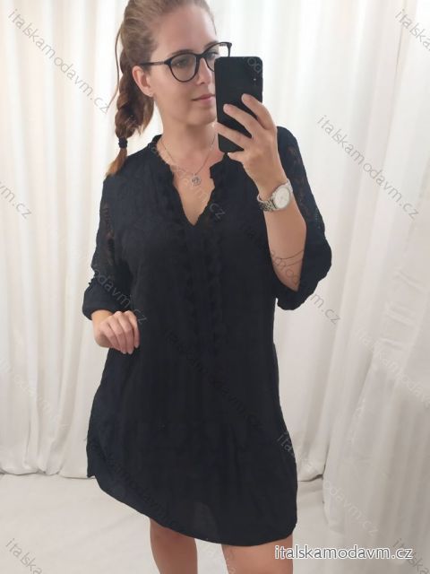 Tunika/Šaty krajková 3/4 rukáv dámske (XL/2XL ONE SIZE) TALIANSKA MÓDA IMP1682222062