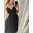 Šaty dlouhé letní elegantní společenské bez rukávu na ramínka dámské (S/M ONE SIZE) ITALSKÁ MÓDA IMPSH223670