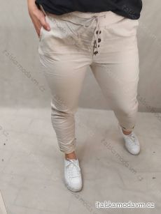 Kalhoty strečové dlouhé dámské (M/L ONE SIZE) ITALSKá MODA IM422198