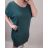 Šaty oversize krátký rukáv dámské nadrozměr (4XL/5XL ONE SIZE) ITALSKÁ MÓDA IM422EDITA