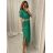 Šaty letní s páskem krátký rukáv dámské (S/M/L ONE SIZE) ITALSKÁ MÓDA IMWA222563/DUR čierna M / L