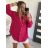 Košile oversize dlouhý rukáv dámská (M/L ONE SIZE) ITALSKÁ MÓDA IMWY22433/DR