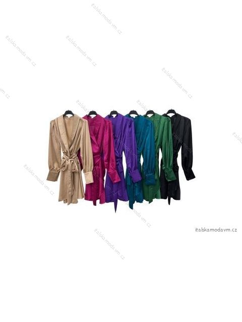 Šaty dlhý rukáv dámske (S/M ONE SIZE) TALIANSKA MÓDA IMPLM22921300010
