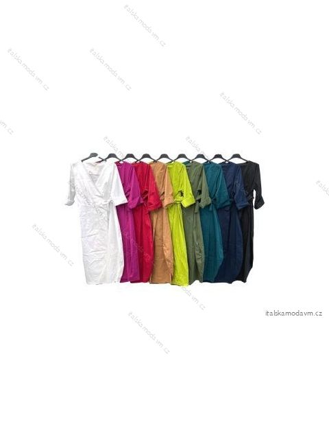 Šaty 3/4 rukáv dámske (S/M ONE SIZE) TALIANSKA MÓDA IMPLM22181000105