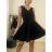 Šaty carmen krátké elegantné bez rukávov dámske (S/M ONE SIZE) TALIANSKA MóDA IMM2251300fs/DR staroružová S/M