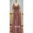 Šaty plesové dlouhé bez rukávu dámské (S/M ONE SIZE) ITALSKá MóDA IMM22PL61102