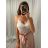 Body tielko elegantné čipkované dámske (S / M ONE SIZE) TALIANSKÁ MÓDA IMM22291 BÍLÁ