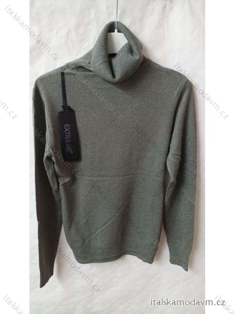 Svetr úpletový s rolákem dlouhý rukáv dámský (S/M ONE SIZE) ITALSKá MóDA IM521080