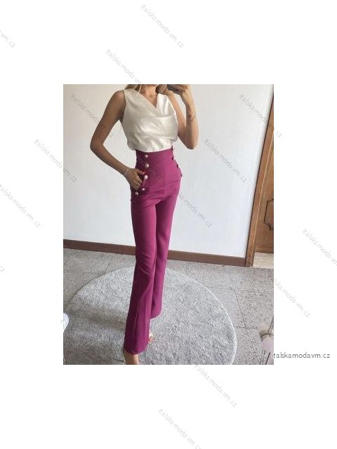 Kalhoty dlouhé dámské (S/M ONE SIZE) ITALSKÁ MÓDA IMPBB22E1782