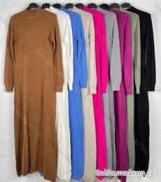Šaty s rolákem dlouhý rukáv dámské (S/M ONE SIZE) ITALSKÁ MÓDA IMPBB22Z1171