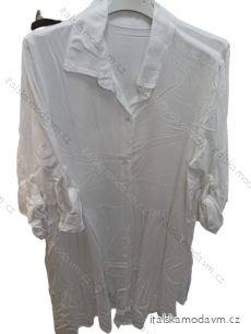 Šaty košilové dlouhý rukáv dámské (S/M ONE SIZE) ITALSKá MóDA IM322301