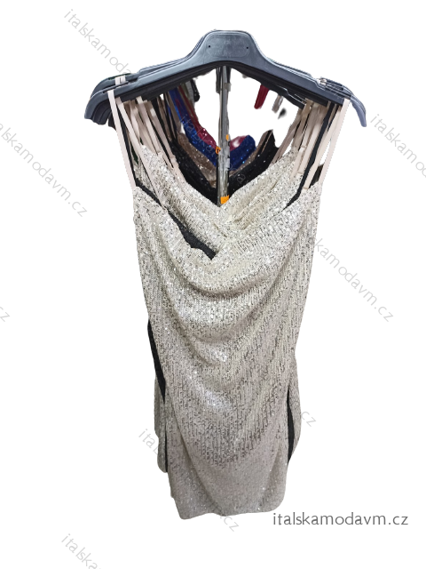 Šaty elegantné na ramienka dámske (S/M ONE SIZE) TALIANSKA MóDA IM322309