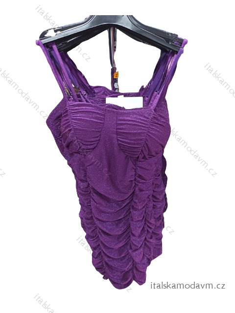 Šaty elegantné na ramienka dámske (S/M ONE SIZE) TALIANSKA MóDA IM3222333