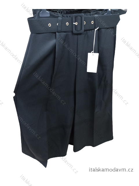 Kalhoty elegantní široké s páskem dámské (S/M ONE SIZE) ITALSKá MóDA IM322335
