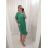 Šaty krátký rukáv oversize dámské (L/XL ONE SIZE) ITALSKÁ MÓDA IM4211032/DR tyrkysová