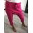 KALHOTY TEPLÁKY  BAGGY DÁMSKÉ (uni s/l) ITALSKÁ MÓDA IM520267/DR S/M Růžová tmavá