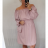 Šaty elegantní dlouhý rukáv dámské (L/XL ONE SIZE) ITALSKá MóDA IM321561