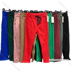 Kalhoty dlouhé strečové dámské (S/M ONE SIZE) ITALSKÁ MÓDA IMC22543