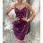 Šaty elegantné na ramienka dámske (S/M ONE SIZE) TALIANSKA MÓDA IMPBB22B22833