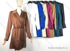 Šaty košilové dlouhý rukáv dámské (S/M ONE SIZE) ITALSKÁ MÓDA IMPBB22S2864