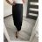 Sukně dlouhá skládaná dámská (S/M ONE SIZE) ITALSKÁ MÓDA IMD22536/DU Černá S/M