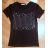Tričko krátký rukáv s flitry dámské (s-xl) M.B.21 COLLECTION K267MB bílá S/M
