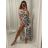 Šaty dlhé letný carmen cez ramená dámske (S/M/L ONE SIZE) TALIANSKA MÓDA IMM22UN5350 biela S/M