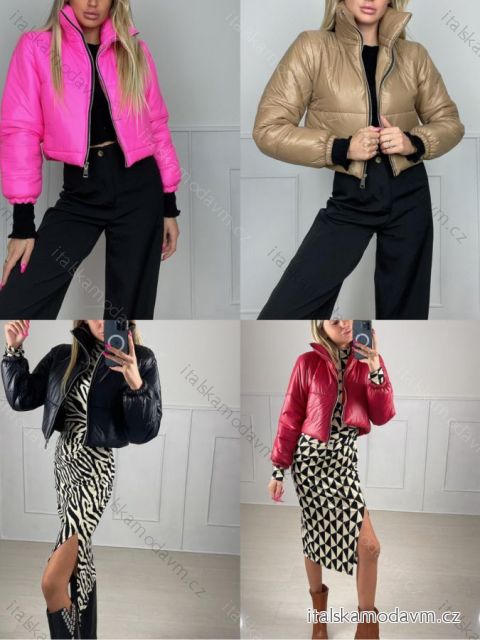 Bunda dlouhý rukáv dámské (S/M ONE SIZE) ITALSKÁ MÓDA IMPBB22E16027