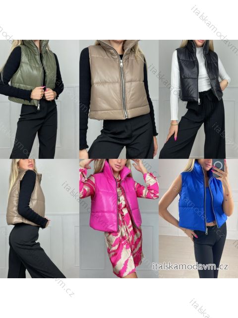 Vesta bez rukávu dámské (S/M ONE SIZE) ITALSKÁ MÓDA IMPBB2280034v