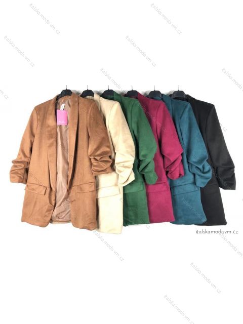 Sako dlouhý rukáv dámské (S/M ONE SIZE) ITALSKÁ MÓDA IMPBB22K5439