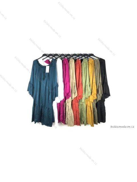 Šaty dlouhý rukáv dámské (S/M ONE SIZE) ITALSKÁ MÓDA IMPBB22F12344raso