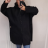 Kabát flaušový na zip s kapucí dámský nadrozměr (5XL/6XLONE SIZE) ITALSKÁ MÓDA IMD22757
