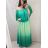 Šaty letní dlouhé carmen šifon duhové dámské nadrozměr (XL/2XL ONE SIZE) ITALSKÁ MÓDA IM42295108/DR XL/2XL Šedá