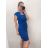 Šaty elegantní společenské dámské (XL-4XL) ITALSKá MóDA IM922DRESSKRBLUE/DR 3XL Modrá královská