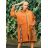 Mikina teplá oversize prodloužená dlouhý rukáv na zip s kapucí dámská nadrozměr (2XL/3XLONE SIZE) ITALSKÁ MÓDA IMD22740