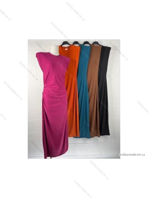 Šaty elegantní bez rukávu dámské (S/M ONE SIZE) ITALSKÁ MÓDA IMPBB221179f