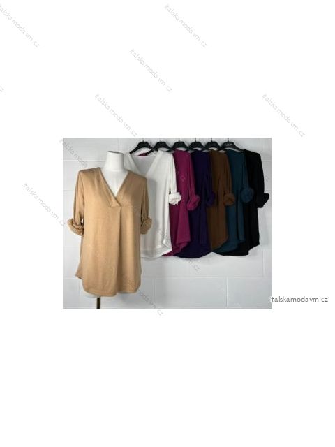 Tunika dlhý rukáv dámske (S/M ONE SIZE) TALIANSKA MÓDA IMPBB22R1871