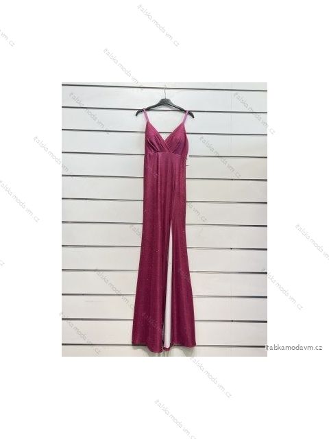 Šaty dlouhé na ramínka dámské (S/M ONE SIZE) ITALSKÁ MÓDA IMPSH2223718