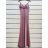 Šaty dlouhé na ramínka dámské (S/M ONE SIZE) ITALSKÁ MÓDA IMPSH2223718