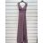 Šaty elegantní dlouhé na ramínka dámské (S/M ONE SIZE) ITALSKÁ MÓDA IMPSH2260023